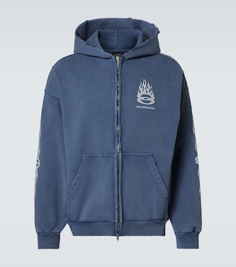 Sudadera con capucha Burning Unity de algodón | Balenciaga