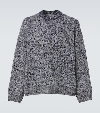 Pull en jacquard lamé de laine mélangée | Acne Studios