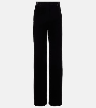 Goldie high-rise velvet wide-leg pants | Loro Piana