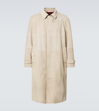 Suede overcoat | Brunello Cucinelli