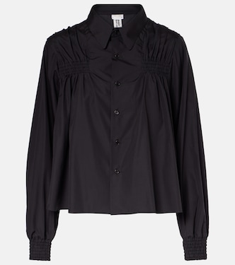 Camisa de algodón fruncida | Noir Kei Ninomiya