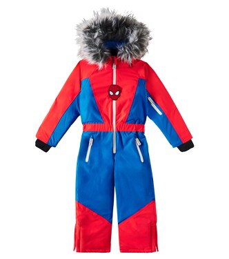 x Marvel© Spider-Man faux fur-trimmed snowsuit | Roarsome