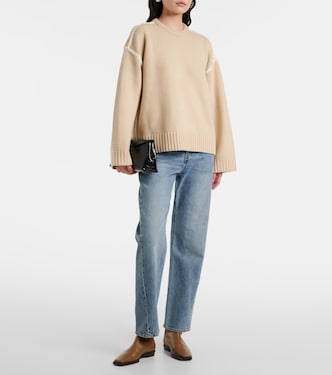 Embroidered wool, cashmere, and cotton sweater | Toteme