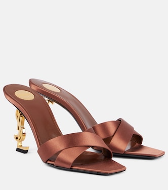 Opyum 85 satin mules | Saint Laurent