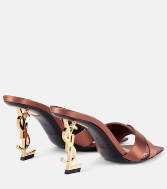 Mules Opyum 85 in raso | Saint Laurent