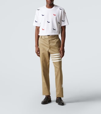 T-shirt Hector in piqué di cotone | Thom Browne