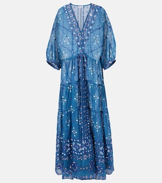 Mosaic printed cotton kaftan | Juliet Dunn