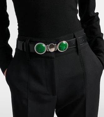 Ceinture Grange Malachite en cuir à ornements | Gabriela Hearst