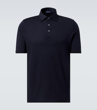 Cotton piqué polo shirt | Thom Sweeney