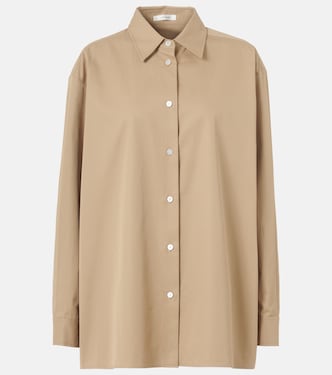 Tansy cotton and cashmere shirt | The Row