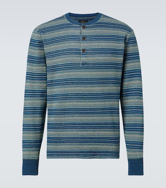 Henley-Hemd aus Baumwoll-Jacquard | RRL