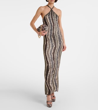 Robe aus Häkelstrick mit Pailletten | Missoni