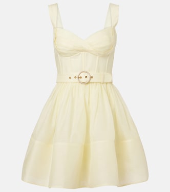 Minikleid Dawning aus Leinen und Seide | Zimmermann