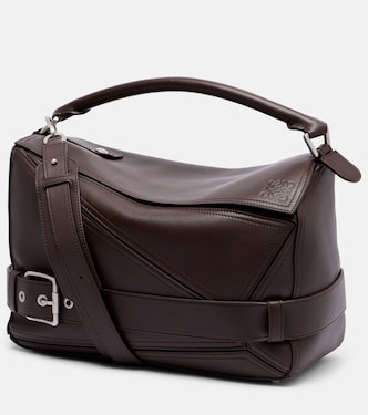 Puzzle Biker Large leather tote bag | Loewe