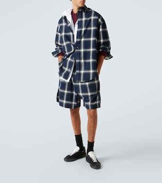 Shorts in cotone a quadri | Acne Studios