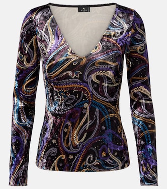 Paisley jersey top | Etro