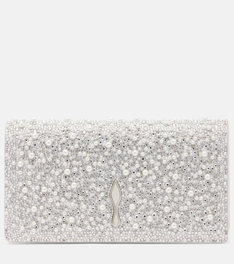 Bettina embellished leather clutch | Christian Louboutin