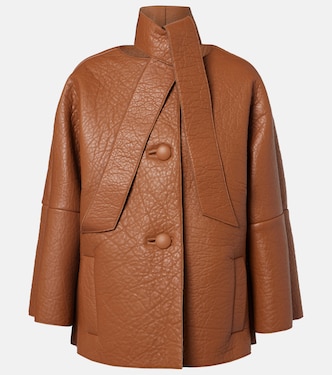 Chaqueta de piel con pañuelo | Prada