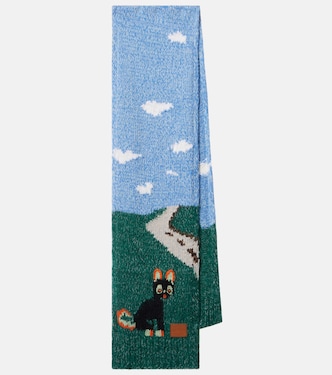 x Louis Wain bufanda en mezcla de lana y mohair | Loewe