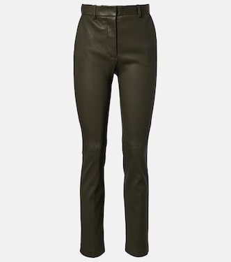 Leather slim pants | Joseph