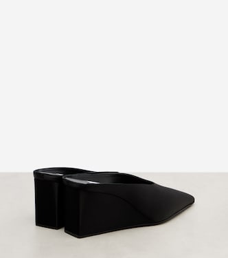 Cube 75 satin wedge mules | Alaïa