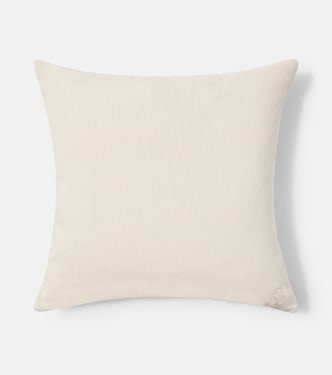 Coussin Muse en lin à perles | Jonathan Adler