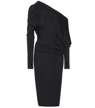 Draped cashmere and silk midi dress | Tom Ford