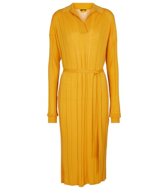 Robe midi en laine mélangée | Joseph