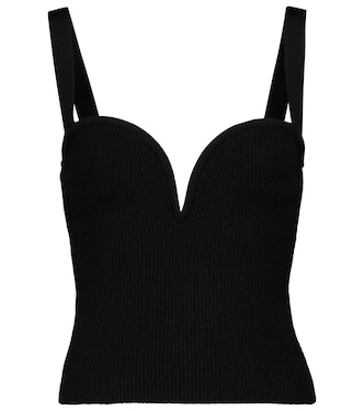 Thalia stretch-knit bustier | Galvan