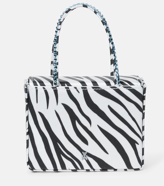 Tote Gilda Super Mini de satén adornado | Amina Muaddi