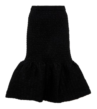 Gonna midi in popeline di cotone | Dries Van Noten