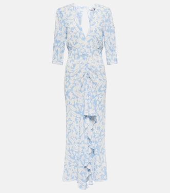 Floral crêpe midi dress | Rixo