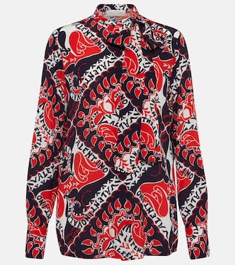Camicia in seta con stampa | Valentino