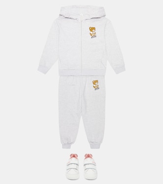 Set of cotton hoodie and sweatpants | Moschino Kids