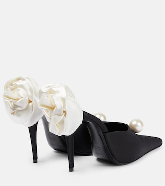 Mules en satin à ornements | Magda Butrym