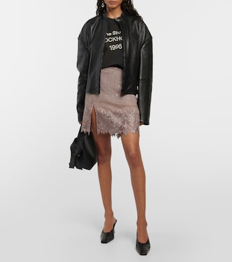 T-shirt in cotone e canapa con logo | Acne Studios