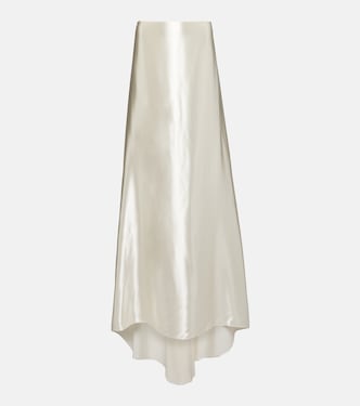 Bridal satin maxi skirt | Ferragamo