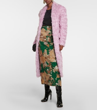 Mantel aus Faux Fur | Dries Van Noten
