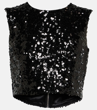 Top cropped con pailettes | Dolce&Gabbana