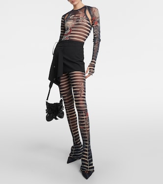 Maniche Tattoo Collection in tulle | Jean Paul Gaultier