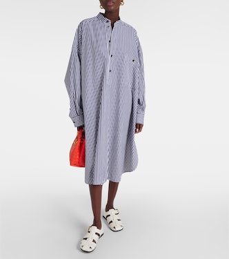 Hemdblusenkleid aus Baumwollpopeline | Bottega Veneta