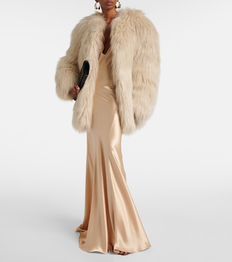 Abito lungo in raso | Saint Laurent
