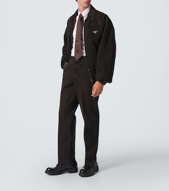 Camicia Oxford in cotone con logo | Prada