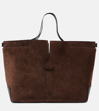 Di Bag Folio Medium suede tote bag | Tod's