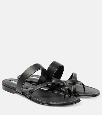 Sandali infradito Susacru in pelle | Manolo Blahnik
