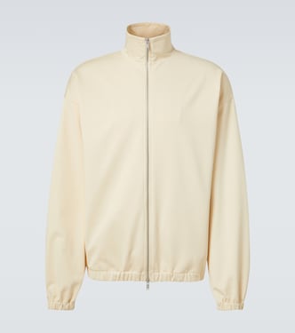 Cotton-blend zip-up sweatshirt | Jil Sander