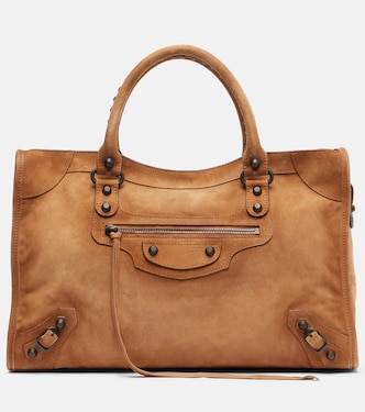 Le City Medium suede tote bag | Balenciaga
