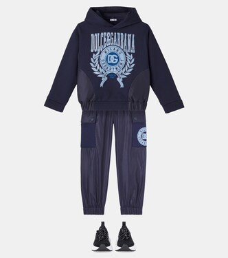 Hoodie DG aus einem Baumwollgemisch | Dolce&Gabbana Kids
