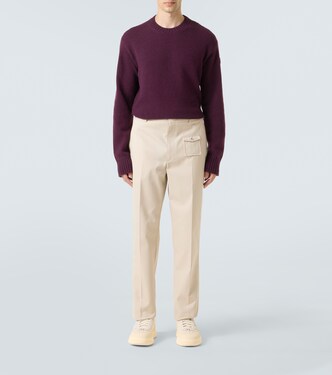 Monpulse leather-trimmed sneakers | Moncler