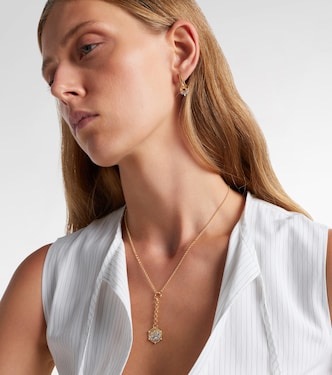 Resilience Blossoms Small 18kt gold chain necklace with diamonds | FoundRae